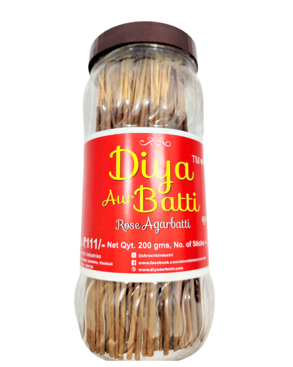 Diya Aur Batti Rose Incense sticks 2 in 1 - Image 2